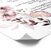 ワイルドフラワーボホ赤ちゃんシャワー深夜おむつ ポスター (角)