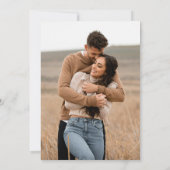 ワイルドフラワーボホ | 日付を保存する植物写真 セーブザデート (裏面)