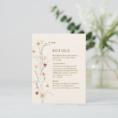 ワイルドフラワーボホ | 植物囲いカード エンクロージャーカード (スタンド正面)