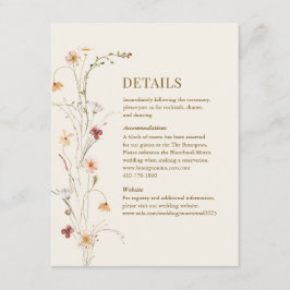 ワイルドフラワーボホ | 植物囲いカード エンクロージャーカード