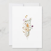 ワイルドフラワーボーお洒落ホフローラ結婚リース 招待状 (裏面)