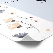 ワイルドフラワーボーイ赤ちゃんシャワーへようこそ ポスター (角)