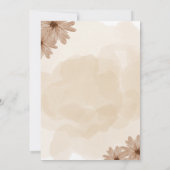 ワイルドフラワーボーイ赤ちゃんシャワー招待状 招待状 (裏面)