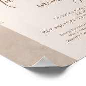 ワイルドフラワーボーホアーチミニマリスト愛の記憶で ポスター (角)