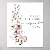 ワイルドフラワーボーモダンホブライダルシャワーレシピ ポスター (正面)