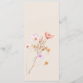 ワイルドフラワーボー結婚ホのメニュー メニュー (裏面)