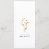 ワイルドフラワーボー結婚ホのメニュー メニュー (裏面)