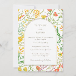ワイルドフラワーボー結婚ホの 招待状