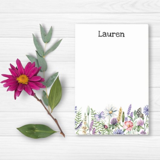 ワイルドフラワーポストイットノート ポストイット