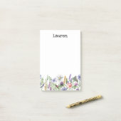 ワイルドフラワーポストイットノート ポストイット (デスク上)