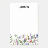 ワイルドフラワーポストイットノート ポストイット (正面)