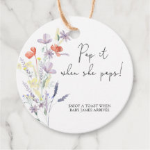 ワイルドフラワーポップ・アートのは、彼女が赤ちゃんシャワーをポップするときにそれを保つ