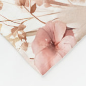 ワイルドフラワーマイルストーンブランケット、ベビーガール月 フリースブランケット (角)