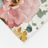 ワイルドフラワーマイルストーンブランケット、マイルストーンブランケット フリースブランケット (角)