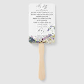 ワイルドフラワーマウンテンの観光結婚式 プログラム ハンドファン (裏面)