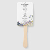 ワイルドフラワーマウンテンの観光結婚式 プログラム ハンドファン (正面)