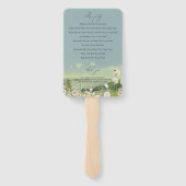 ワイルドフラワーマウンテンランドスケープ結婚式 プログラム ハンドファン (裏面)