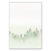 ワイルドフラワーマウンテン結婚ウォーターカラー テーブルナンバー (裏面)