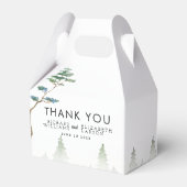 ワイルドフラワーマウンテン結婚ウォーターカラー フェイバーボックス (正面サイド)