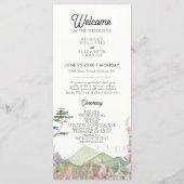 ワイルドフラワーマウンテン結婚ウォーターカラー プログラム (正面)