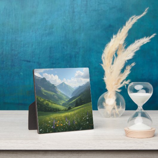 ワイルドフラワーマウンテン鮮やかエスケープ – 自然ウォールA フォトプラーク (インサイチュ)