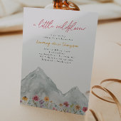 ワイルドフラワーマウンテン ベビーシャワー招待状 招待状