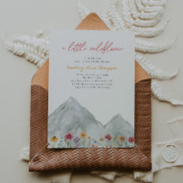 ワイルドフラワーマウンテン ベビーシャワー招待状 招待状