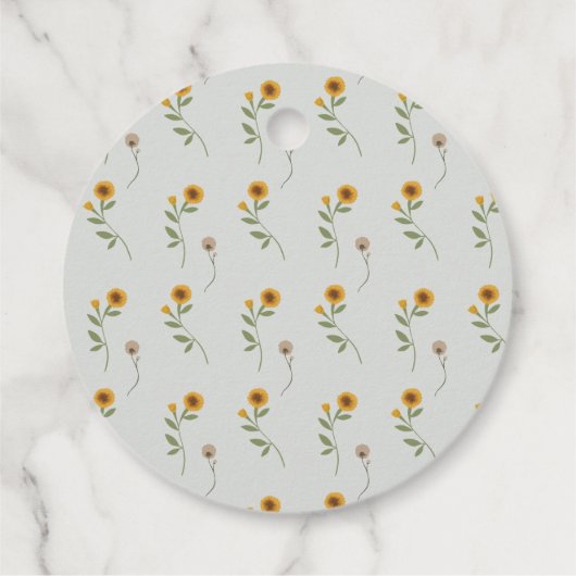 ワイルドフラワーマザーグース子供部屋韻 フェイバータグ (裏面)