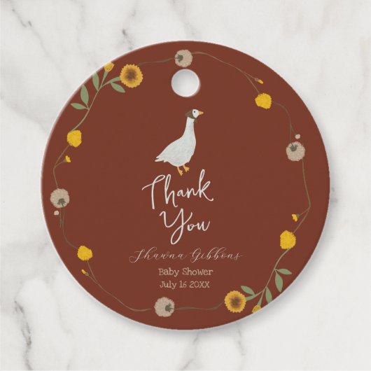 ワイルドフラワーマザーグース子供部屋韻 フェイバータグ (正面)