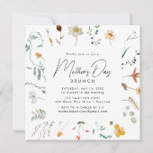 ワイルドフラワーマザーズデイエレガントブランチ 招待状 (正面)