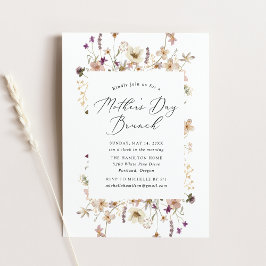 ワイルドフラワーマザーズデイエレガントブランチ 招待状