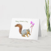 ワイルドフラワーマザーズデイカード付きリス シーズンカード (正面)