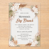 ワイルドフラワーマザーズデイブランチ招待状 アクリル招待状 (正面)