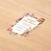 ワイルドフラワーマザーズデイブランチ招待状 アクリル招待状 (レイダウン)