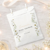 ワイルドフラワーママに赤ちゃん男女兼用シャワー フェイバーバッグ (クリップ留めされた状態)