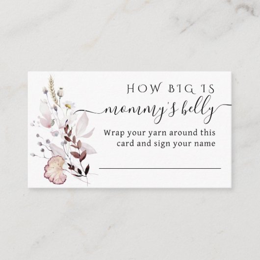 ワイルドフラワーママのベリーゲームの大きさ エンクロージャーカード (正面)