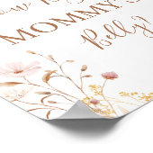 ワイルドフラワーママの腹の大きさ ポスター (角)