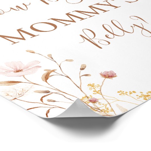 ワイルドフラワーママの腹の大きさ ポスター (角)