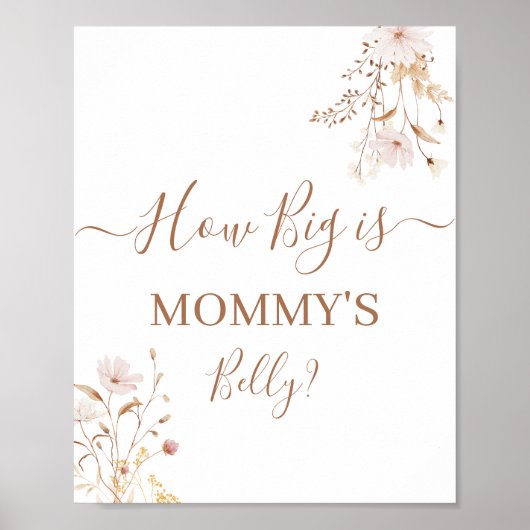 ワイルドフラワーママの腹の大きさ ポスター (正面)