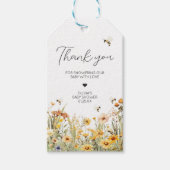 ワイルドフラワーママへビー赤ちゃんシャワーメッセージカード ギフトタグ (正面)