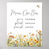 ワイルドフラワーママへビー赤ちゃんシャワー母オサバー ポスター (正面)