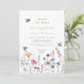 ワイルドフラワーママへ草木赤ちゃんシャワー 招待状 (スタンド正面)