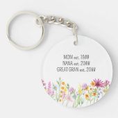 ワイルドフラワーママ七素晴らし菜おばあちゃんと名 キーホルダー (正面)