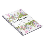 ワイルドフラワーママ感謝スパイラルフォトノートブック ノートブック (右側)