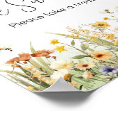 ワイルドフラワーママtoビーベビーは甘い ポスター (角)