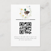 ワイルドフラワーマラードダック結婚ズ エンクロージャーカード (正面)