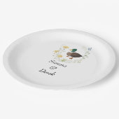 ワイルドフラワーマルガールックの結婚式 ペーパープレート (アングル)