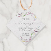 ワイルドフラワーミニシャンパンボトル フェイバータグ (裏面)