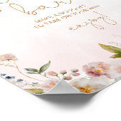 ワイルドフラワーミニマリスト花バーポスター ポスター (角)