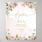 ワイルドフラワーミニマリスト花バーポスター ポスター (正面)